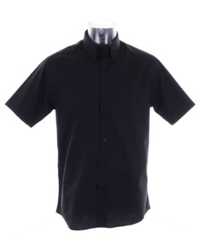 Kustom kit tailored fit oxford short sleeve shirt-kk187