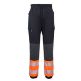 Kx3 hi vis flexi slim fit stretch work trouser joggers/jogging bottoms portwest kx341