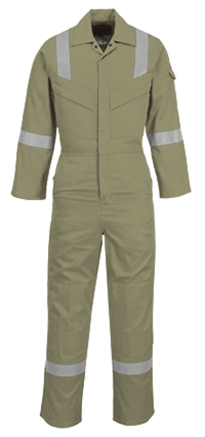 Lightweight flame retardant antistatic hi viz coverall fras portwest fr21