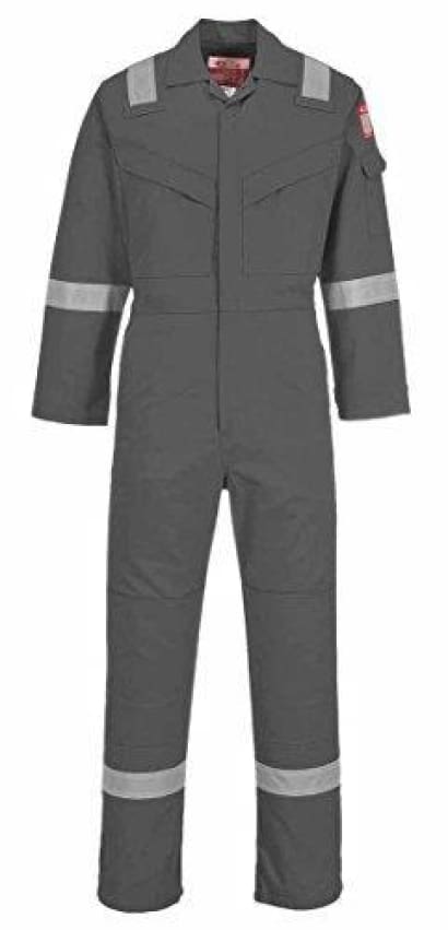 Lightweight flame retardant antistatic hi viz coverall fras portwest fr21