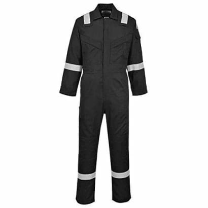 Lightweight flame retardant antistatic hi viz coverall fras portwest fr21