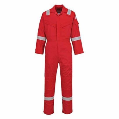 Lightweight flame retardant antistatic hi viz coverall fras portwest fr21