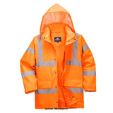 Lightweight Waterproof Hi Vis Class 3 Breathable Traffic Jacket Portwest RT60 Hi Vis Waterproofs Active-Workwear Premium lightweight jacket certified to the highest waterproof and breathable levels. The jacket offers unrivalled foul weather protection and wearer comfort. Hardwearing functional and packed full of features including d