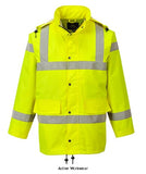 Lightweight waterproof hi vis class 3 breathable traffic jacket portwest rt60 hi vis waterproofs active-workwear