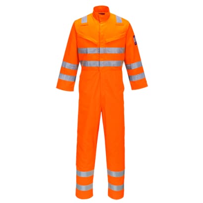 Modaflame inherent flame retardant rail coverall mv91