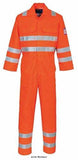 Orange Modaflame Inherent Flame Retardent RIS Gort 3279 HVO Coverall - MV91 Fire Retardant Portwest Active-Workwear This highly advanced coverall provides optimum protection in a range of hazardous environments. Complete safety and versatility are key advantages. Features include, a mandarin collar for neck protection,chemical resistance and an external label showing all standards for easy reference.