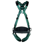 Msa xl v-form back/chest/hip d-ring qf harness w/waist belt-msa10206050