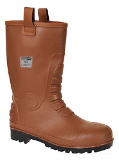 Neptune s5 lined rigger wellington pvc nitrile safety boot steel toe + midsole - fw75