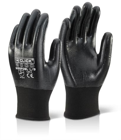 Nitrile fully coated waterproof work glove beeswift- ndgfc