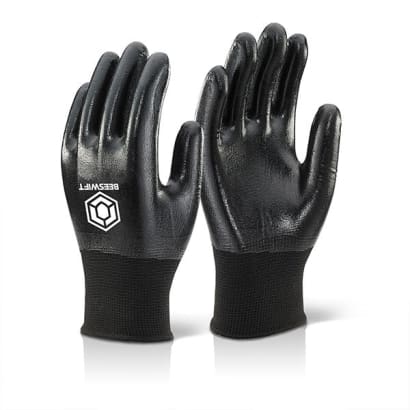 Nitrile fully coated waterproof work glove beeswift- ndgfc