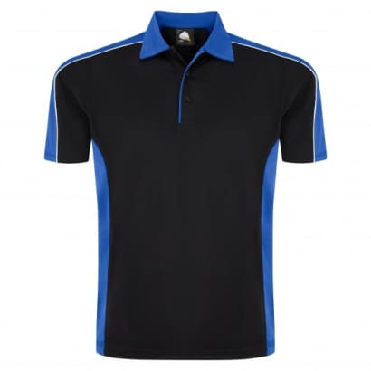 Orn 1198 avocet contrast wicking polo shirt with reflective piping