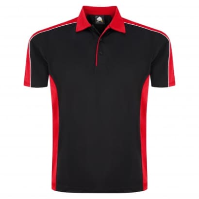 Orn 1198 avocet contrast wicking polo shirt with reflective piping