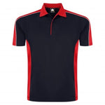 Orn 1198 avocet contrast wicking polo shirt with reflective piping