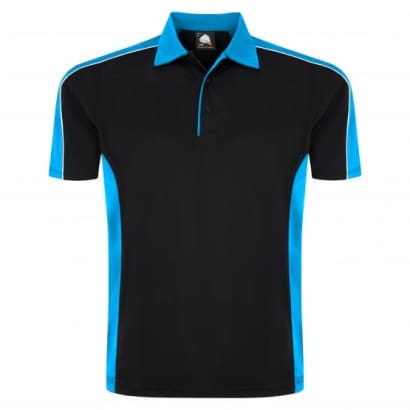 Orn 1198 avocet contrast wicking polo shirt with reflective piping