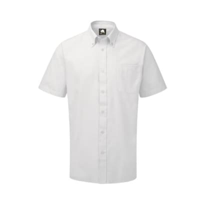 Oxford short sleeve cotton rich shirt - elegant workwear