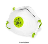 P2V Fold Flat P2 Valved Dust Mask (Pack Of 10) - Beeswift BBP2VN Respiratory Active-Workwear Polypropylene (P.P) outer layer provides smooth lining and avoids loose fibres. Latex free synthetic rubber head strap. Contour design ensures the compatibility of glasses / goggles Toxic dusts, fumes and water-based mists. Working with hardwood, glass fibres and plastic (non PVC) and some metalwork.