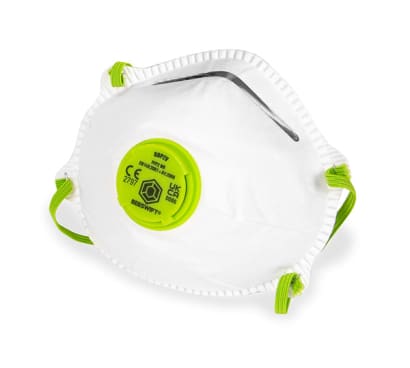 P2v fold flat p2 valved dust mask (pack of 10) - beeswift bbp2vn