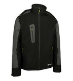 Pembroke flex padded waterproof stretch rain jacket black/grey-sfprjblgy