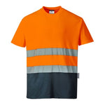 Portwest 2-tone hi vis crew neck tee shirt portwest s173