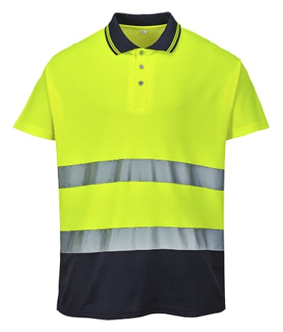 Portwest 2-tone hi viz polo shirt ris 3279- s174