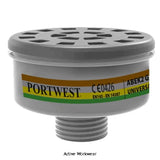 Portwest abek2 filter uni thread (pk4) - p926 respiratory active-workwear