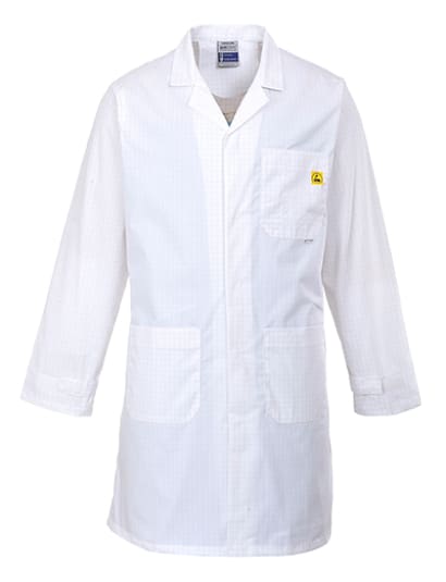 Portwest anti static esd lab/warehouse coat - as10