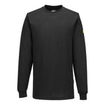 Anti static esd t-shirt long sleeve high cotton workwear