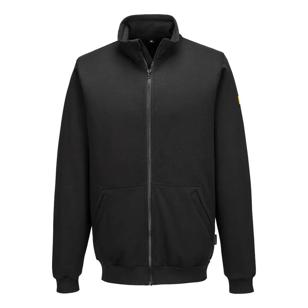 Portwest anti-static esd zip sweatshirt for environments