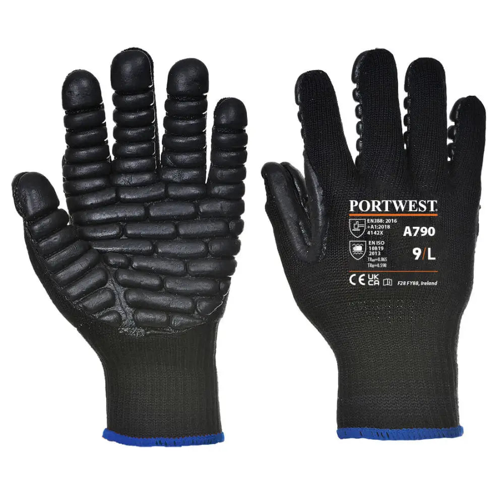 Portwest anti-vibration 10 rubber chloroprene glove - a790