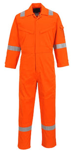 Portwest araflame inherent fr lightweight gold hi vis coverall - af53