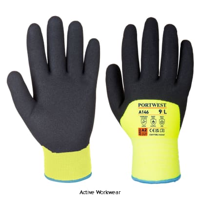 Portwest Arctic Winter Builders Grip Thermal Glove-(12 pairs) A146 ...