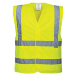 Portwest basic hi-vis vest 2 band and brace (pack of 10 a size) ris 3279- c470