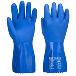 Portwest chem 300 pvc marine gauntlet with sandy palm finish
