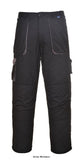Portwest Comfort Texo Contrast Work Trouser with kneepad pockets - TX11 Trousers Active-Workwear This stylish cotton rich trouser is designed to give the ultimate in comfort and functionality. Cleaver features include 9 pockets knee pad pockets half elasticated waistband and hook and loop leg hem fastening.