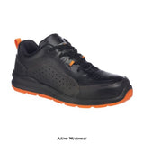 Portwest composite-lite perforated safety trainer shoe s1p-fc09