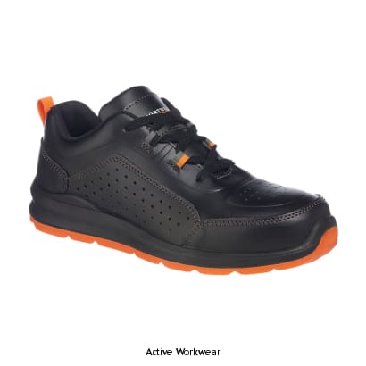Portwest compositelite perforated safety trainer shoe s1p-fc09