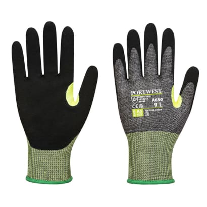Portwest cs vhr15 nitrile foam cut resistant glove level e safety glove-a650