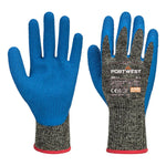 Portwest cut d10 latex aramid glove - a611