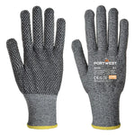 Portwest cut d13 pvc dot glove - a640