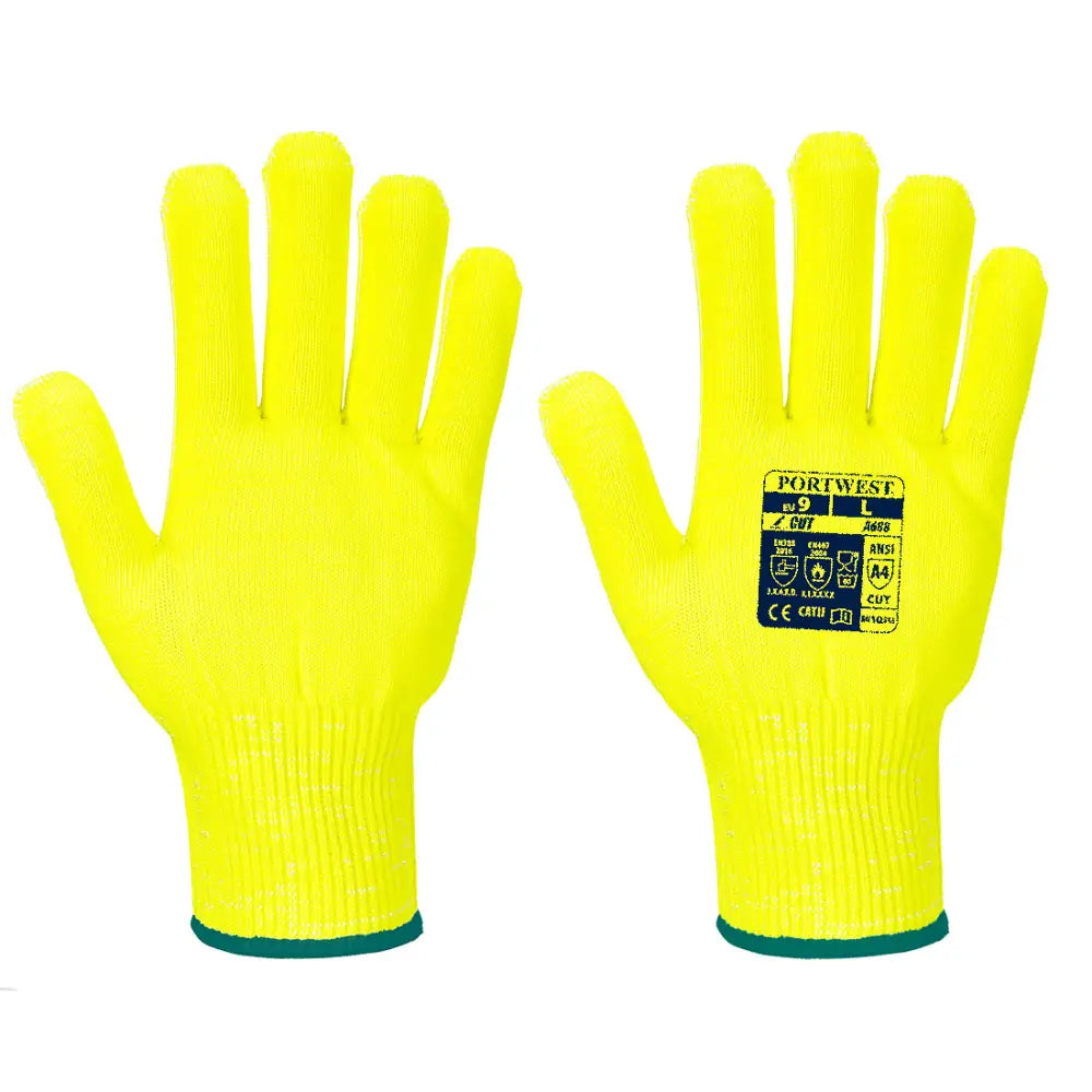 Portwest cut d13 viz-tex liner glove - a688