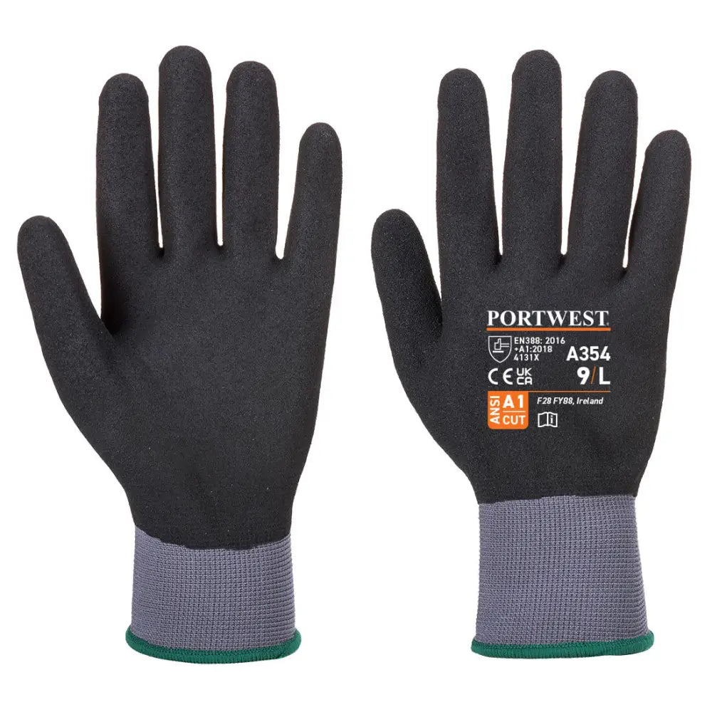 Portwest dermiflex ultra pro glove nitrile sandy for workwear