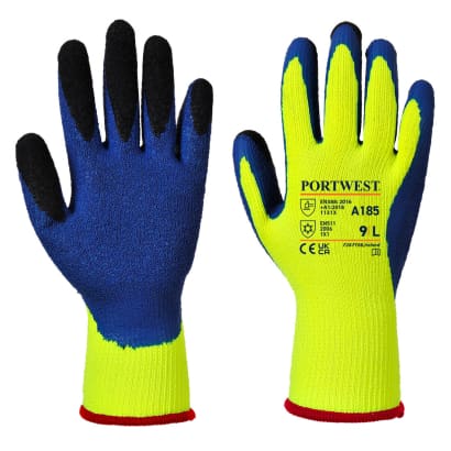 Portwest duo-therm builders grip glove thermal (12 pairs) -a185