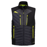 Black Portwest DX4 Baffle Body Mapped Insulated Gilet/Bodywarmer  - DX470 Jackets & Fleeces Active-Workwear The Portwest DX470 Baffle Gilet/bodywarmer part of the new DX4 range of dynamic 4 way garments uses a body-mapped design to balance insulation and freedom of movement. Hard wearing nylon front and back panels are padded with Insulatex to keep the core body area warm. Two zipped chest pockets, side entry pockets and internal pockets offer plenty of secure storage space