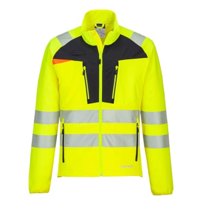 Portwest dx4 hi-vis stretch thermal mid layer top -dx481