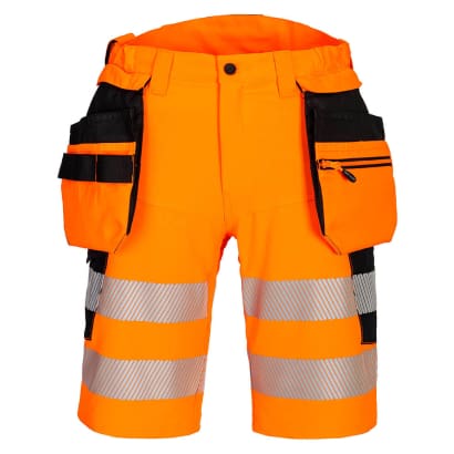 Portwest dx4 high-visibility holster pocket stretch work shorts-dx446