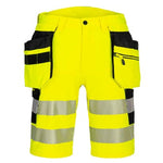 Portwest dx4 high-visibility holster pocket stretch work shorts-dx446