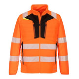Portwest dx4 high visibility padded hybrid baffle jacket - ris 3279-dx473