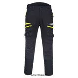 Portwest DX4 Slim fit 4 way stretch Work Trouser - DX449 Trousers Active-Workwear This is the non holster pocket version of the popular DX 440 work trousers The DX449 Stetch work trousers are part of the all new innovative Portwest DX4 range of dynamic 4 way stretch workwear garments. The Portwest Slim fit DX4 Work Trouser is ergonomically designed and uses the targeted placement of dynamic 4X stretch fabrics to give maximum range of movement when working. 