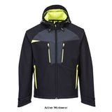 Portwest dx4 stretch waterproof windproof ripstop softshell work jacket with enhanced design - dx474 workwear jackets &