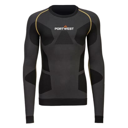 Portwest dynamic air baselayer thermal long sleeved wicking top-b173